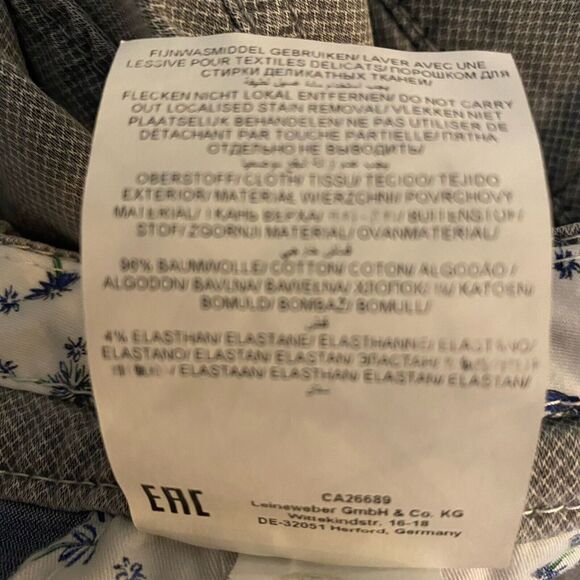 Brax Mens Bellevill Shorts Gray‎ Diamond Pattern Size 40 Stretch Chino Beach - Picture 9 of 15